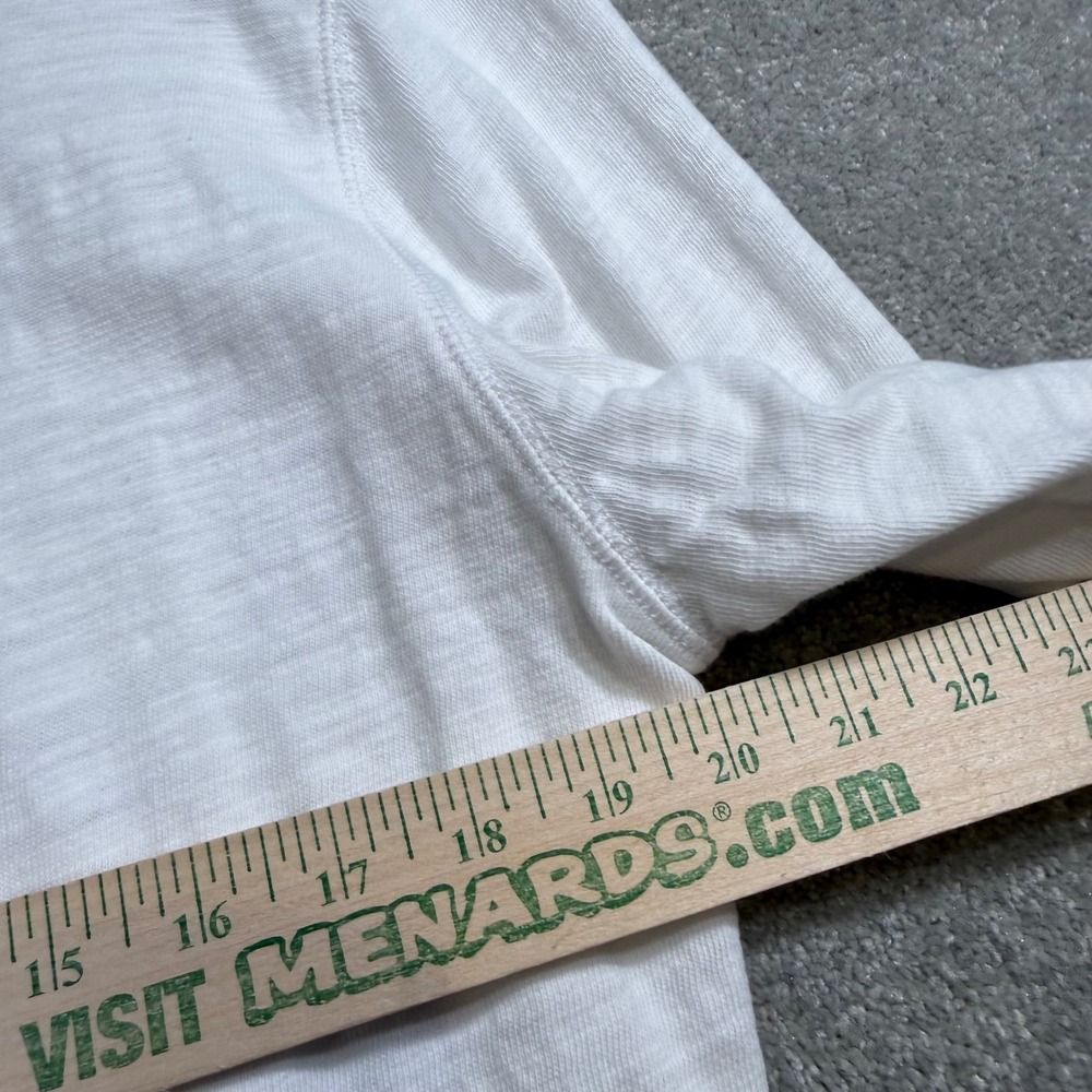 Faherty Sunwashed Organic Cotton Slub Hoodie White Mens Large Pullover Coastal - Picture 13 of 15